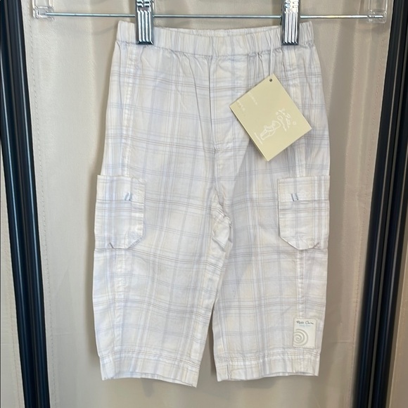 la petite mini man Other - Mini Man Blue and White Textured Pant